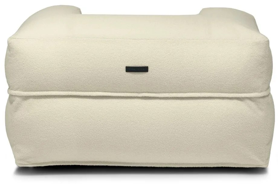 Svetlosivý sedací vak z textílie buklé MooG – SLOWDOWN