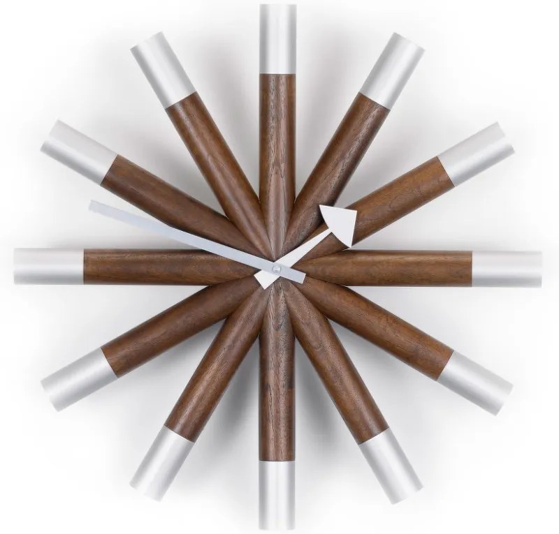 Vitra Hodiny Wheel Clock, walnut