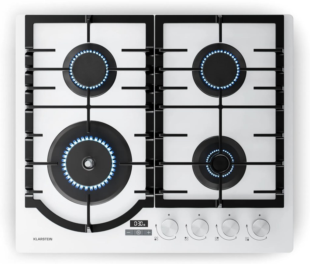 Klarstein Ignito plynová varná doska | 8 kW | liatinové podpery | časovač | regulácia teploty
