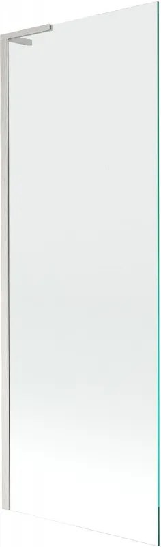 Mexen Next L, 1-krídlová vaňová zástena 70 x 150 cm, transparent, 6mm číre sklo, profil brúsená oceľ, 895-070-000-03-00-97