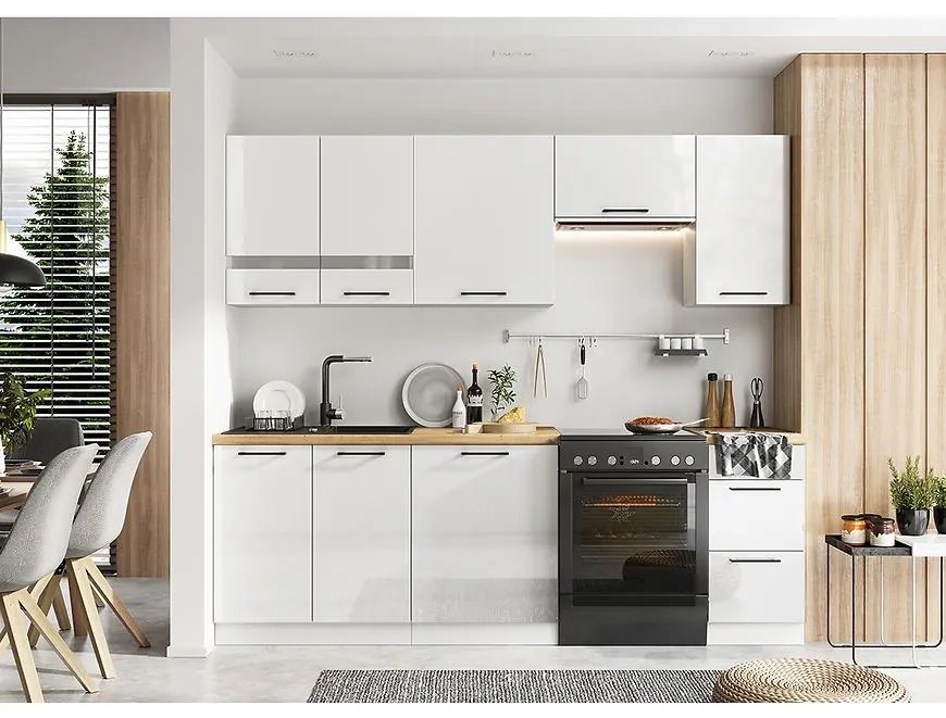 Kuchyňa Bono 180/240 Biela Aljaška  Bb