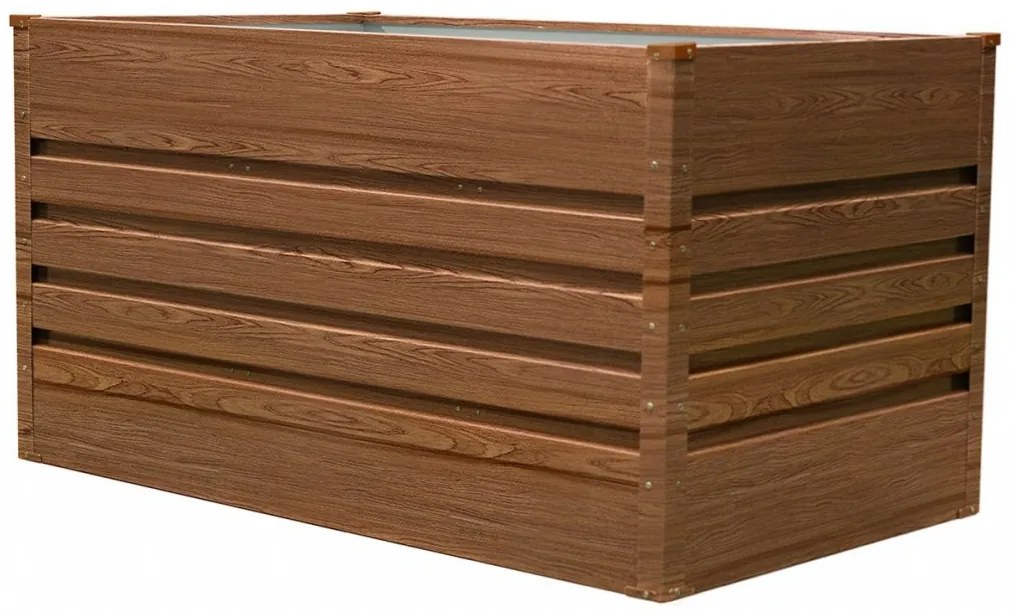 Vyvýšený záhradný záhon BestBerg VZ-735D / 735 l / 150 x 70 x 70 cm / červené drevo
