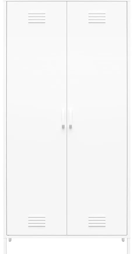 Biela kovová šatníková skriňa 90x185 cm Mission District - Støraa