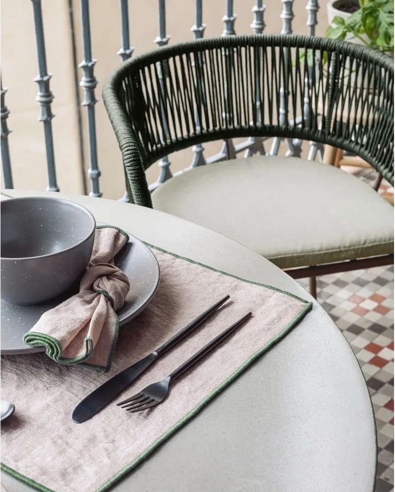 Betónový vonkajší jedálenský stôl Kave Home Itai, ⌀ 90 cm