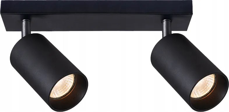 BERGE Stropné bodové svietidlo LED VIKI-L 2x GU10 čierne