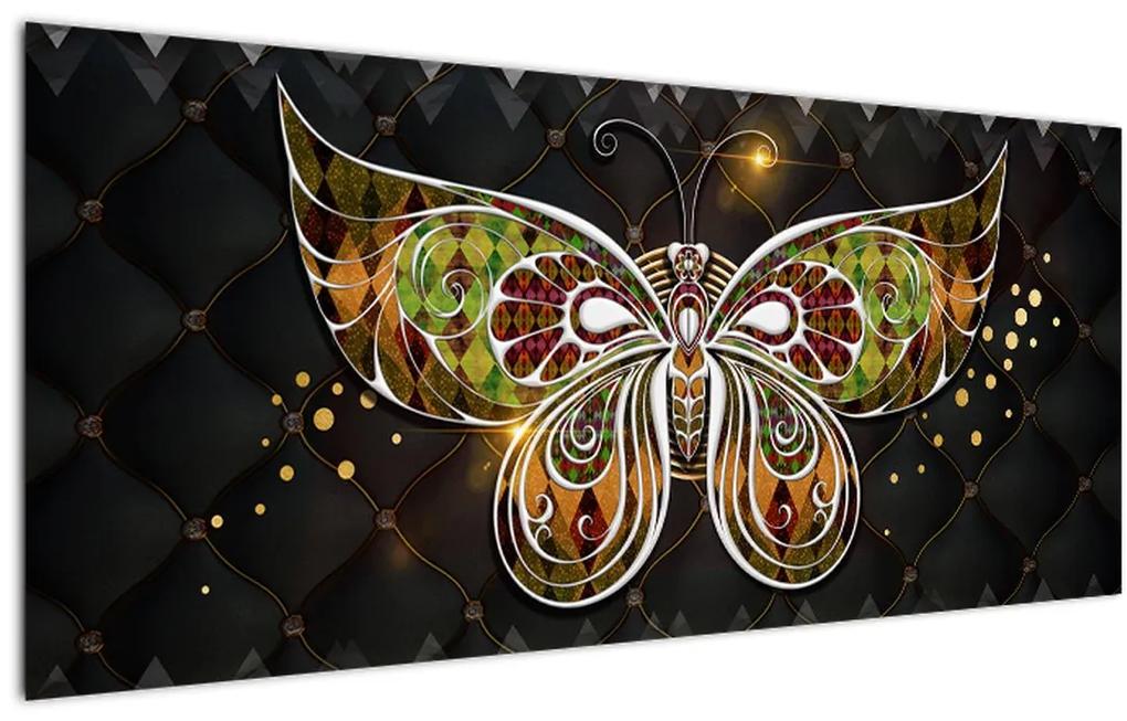Obraz - Čarovný motýľ (120x50 cm)