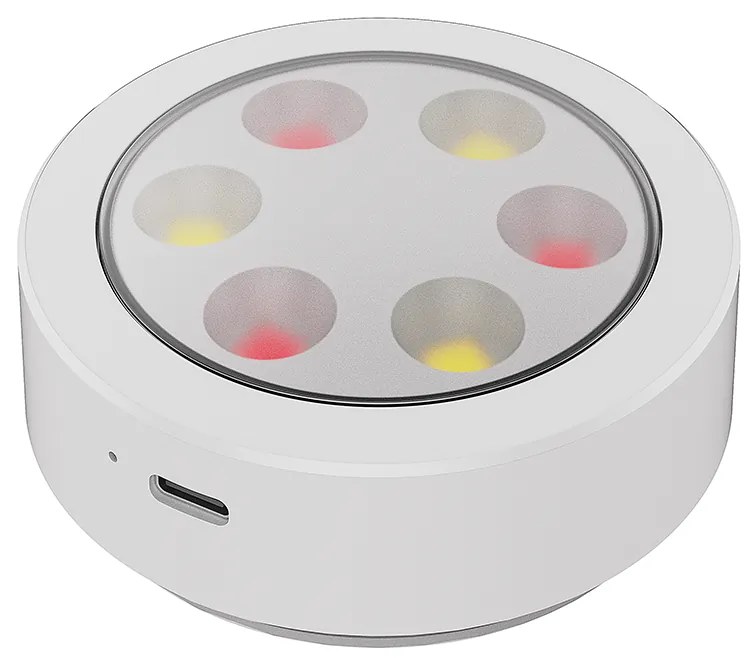 Ecolamp LED svietidlo Jojo, 1x LED 0,6w 3000-6000k, w, RGB, ovládač, sada 3ks