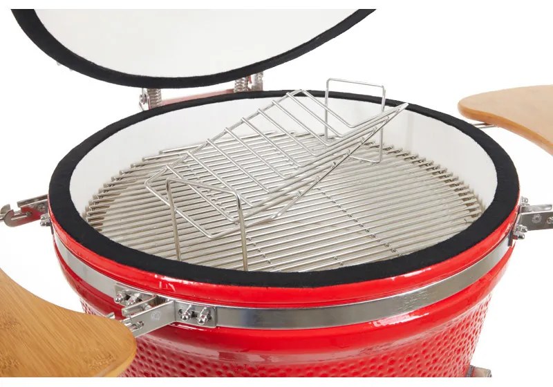 Kamado Keramický gril MAMUT SET 56cm Červený