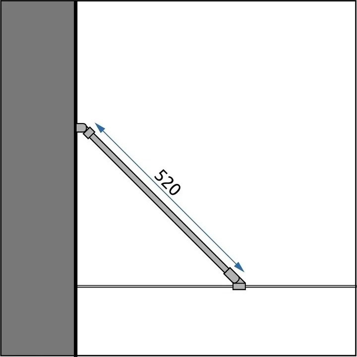 Rea Rapid, pevná stena pre sprchovací kút Rapid 90 x 195 cm, 6mm číre sklo, chrómový profil, REA-K5609