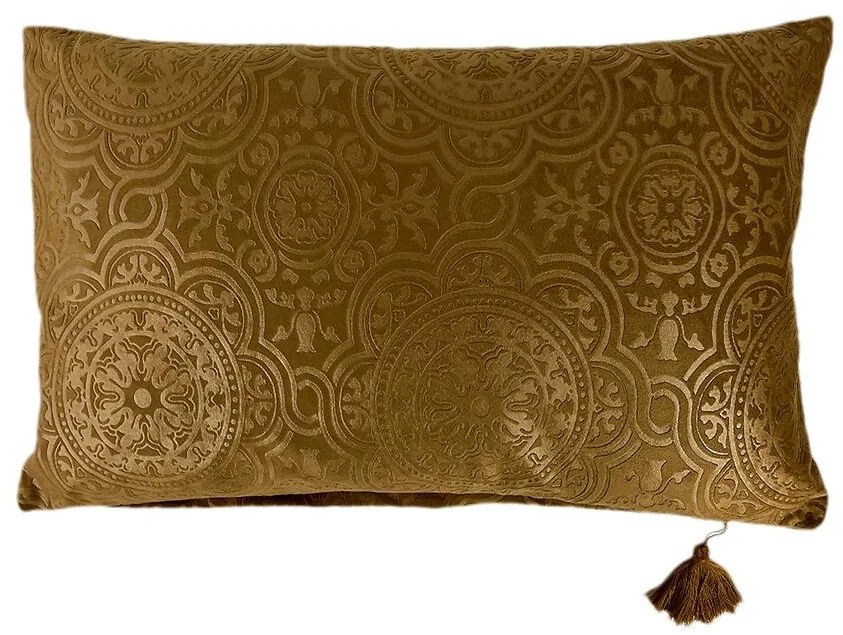 Obliečka Orient Velvet horčicová 30x50 Merkury Home