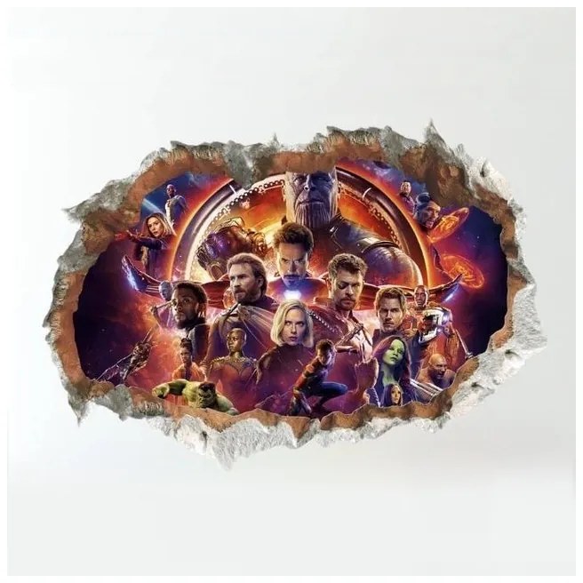 Veselá Stena Samolepka Avengers Infinity War