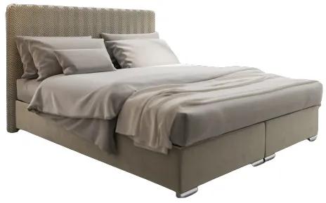 Manželská posteľ 180 cm Penarth (krémová) (s roštom, matracom a úl. priestorom). Vlastná spoľahlivá doprava až k Vám domov. 1026056