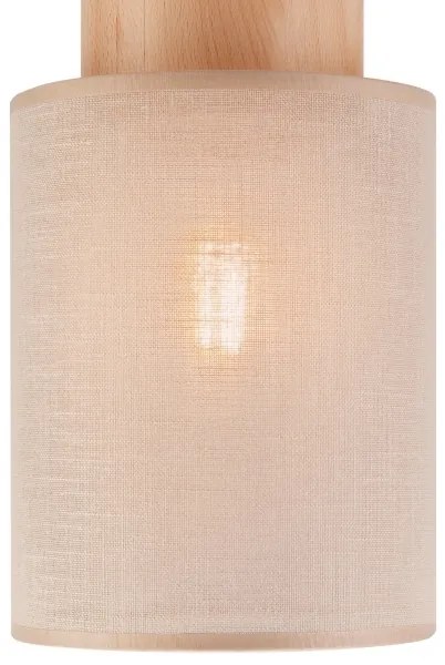 Stropné svietidlo ARI 1xE27/60W/230V pr. 16 cm béžová buk