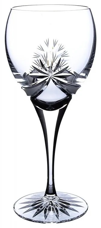 Onte Crystal Bohemia Crystal ručne brúsené poháre na biele víno Mašle 340 ml 2KS