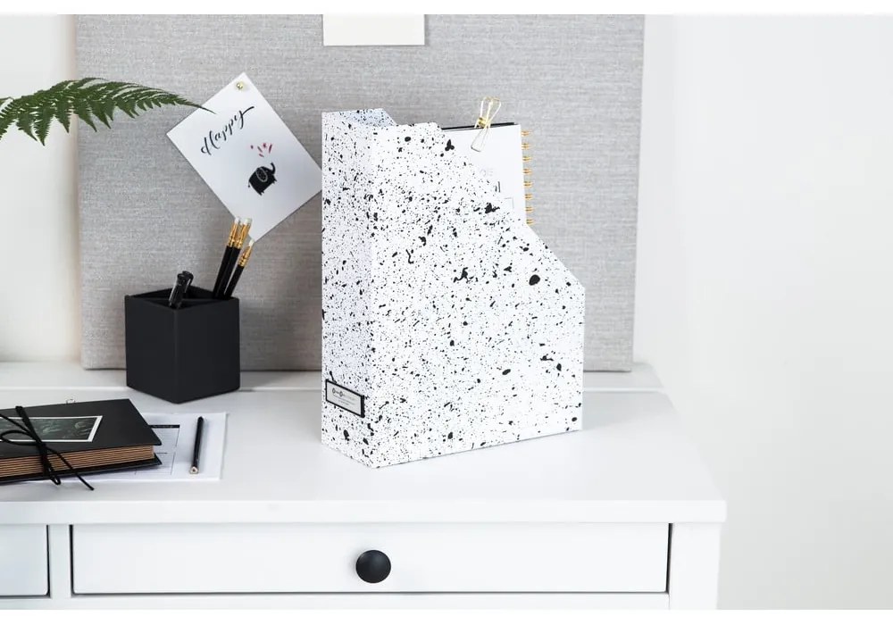 Čierno-biely organizér na dokumenty Bigso Box of Sweden Estelle