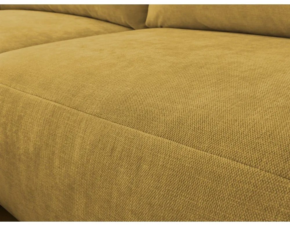 Okrovožltá rohová pohovka Aden – Bobochic Paris