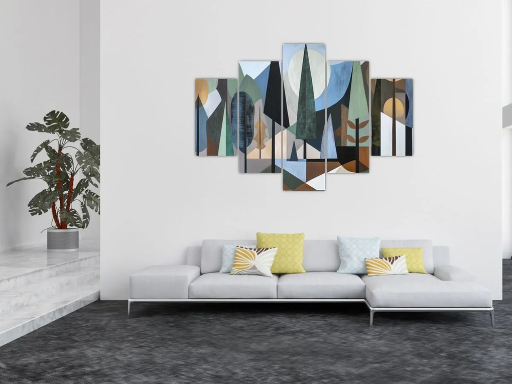 Obraz - Prírodná geometrická abstrakcia II. (150x105 cm)