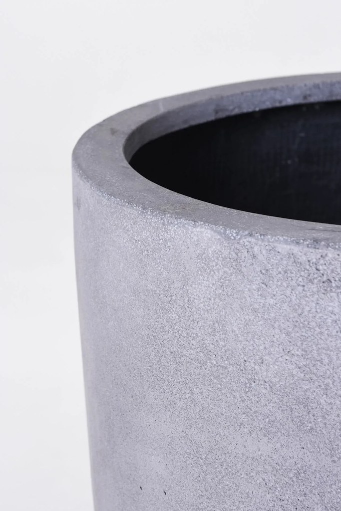 Kvetináč CITY, sklolaminát, výška 80 cm, betón design, sivý