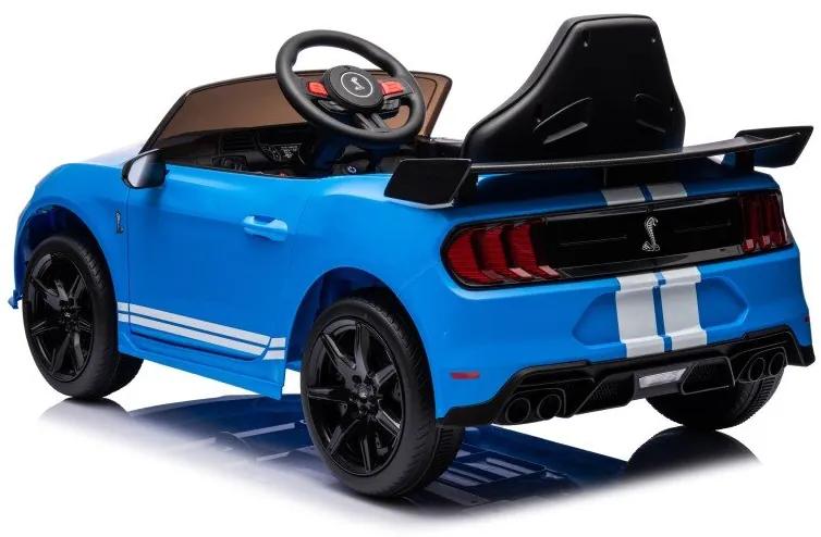 LEAN CARS Elektrická autíčko  Ford Mustang GT500 Shelby - modré - 2x35w- 12-7AH -2024