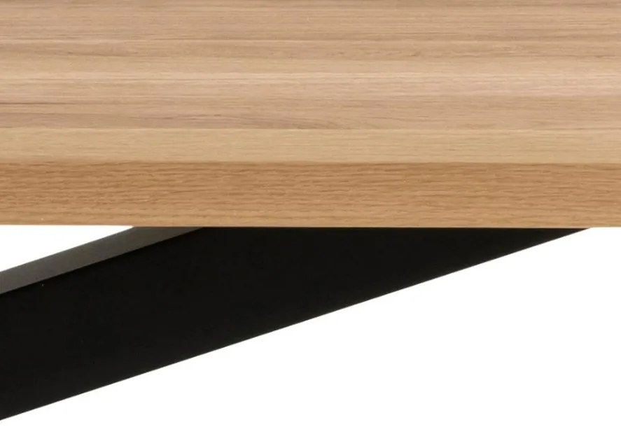 Jedálenský stôl Heaven II 220 cm divoký dub/čierny