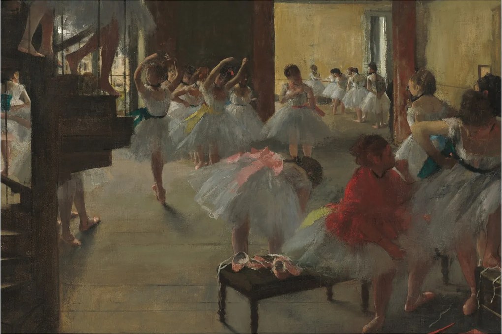 Obraz - Edgar Degas, The Dance Class, reprodukcia (90x60 cm)