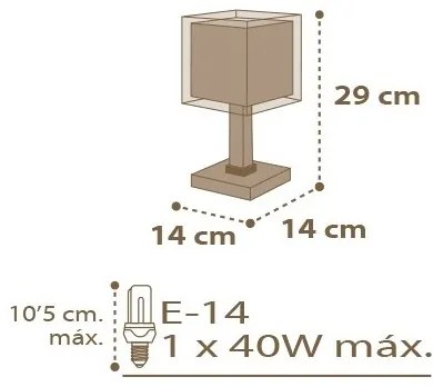 Dalber D-63391 - Detská lampička GOOD NIGHT 1xE14/40W/230V