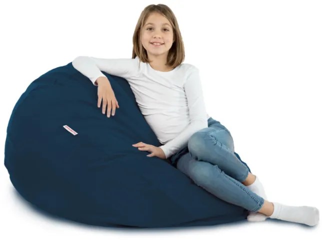 Plyšový sedací vak SAKO tmavomodrý