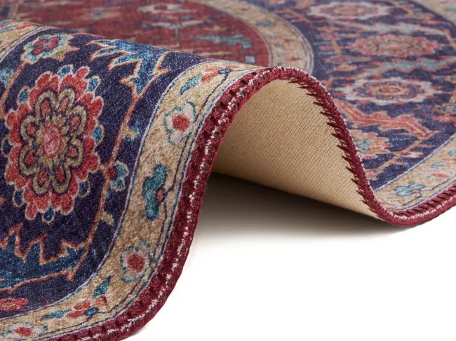 Koberec Hanse Home Asmar Anthea bordový kruh