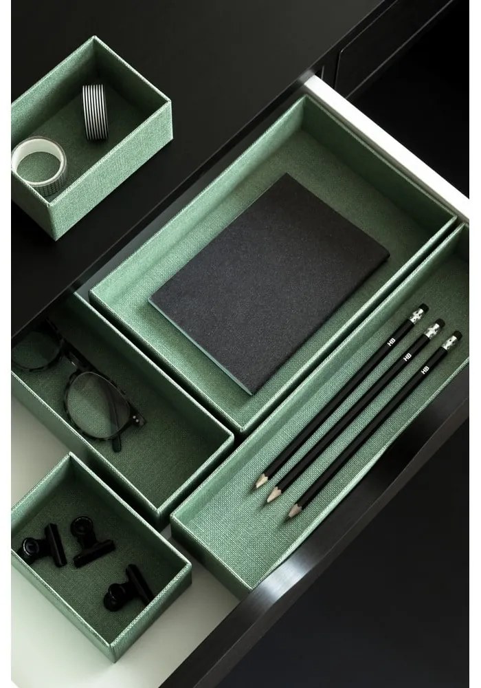 Kartónové organizéry do zásuvky v súprave 5 ks Emma Paper Laminate – Bigso