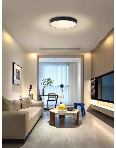 Immax NEO 07202L-LED Stmievateľné stropné svietidlo RONDATE 53W/230V čierna Tuya+DO