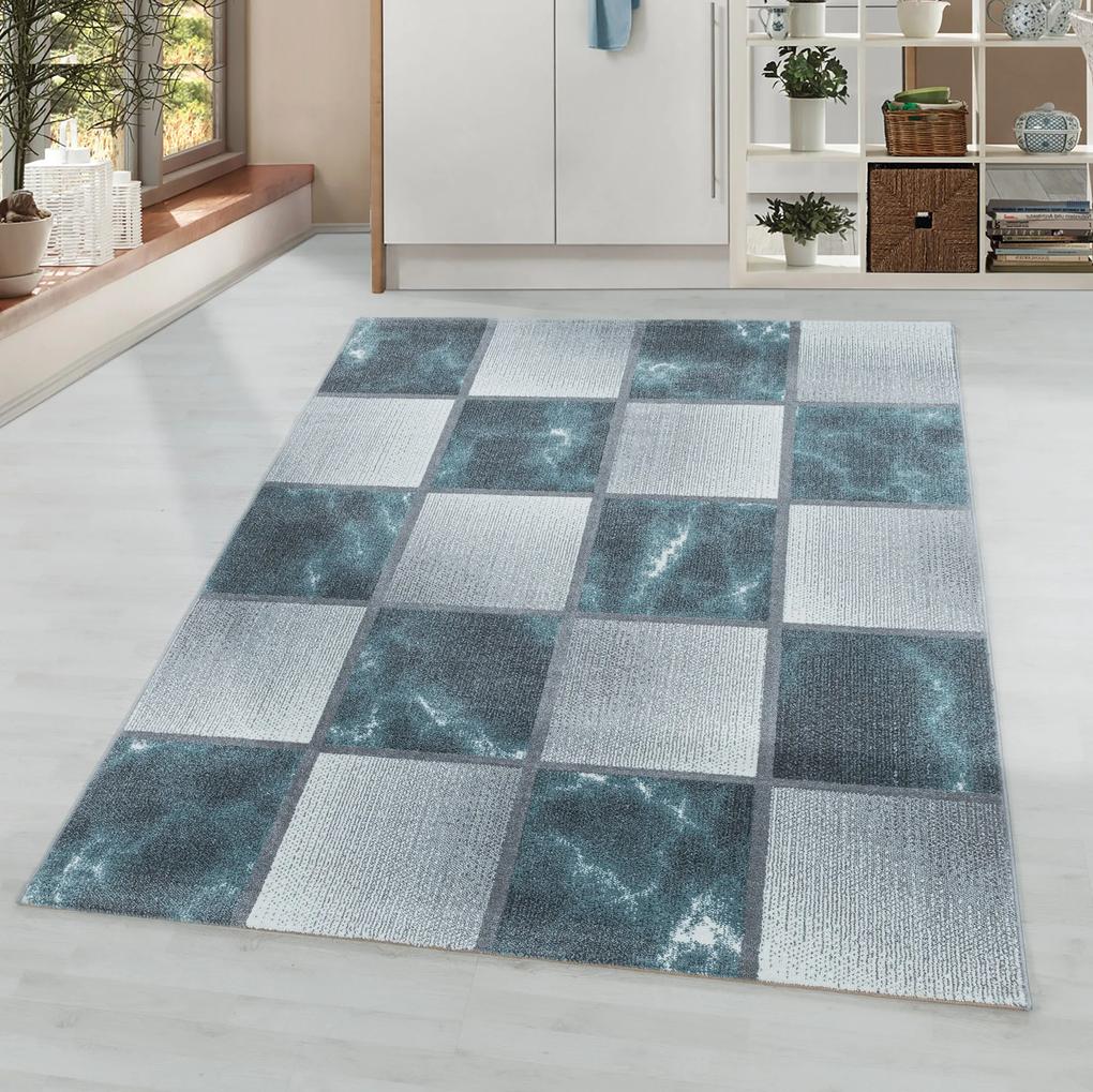 Ayyildiz Kusový koberec OTTAWA 4201, Modrá Rozmer koberca: 140 x 200 cm