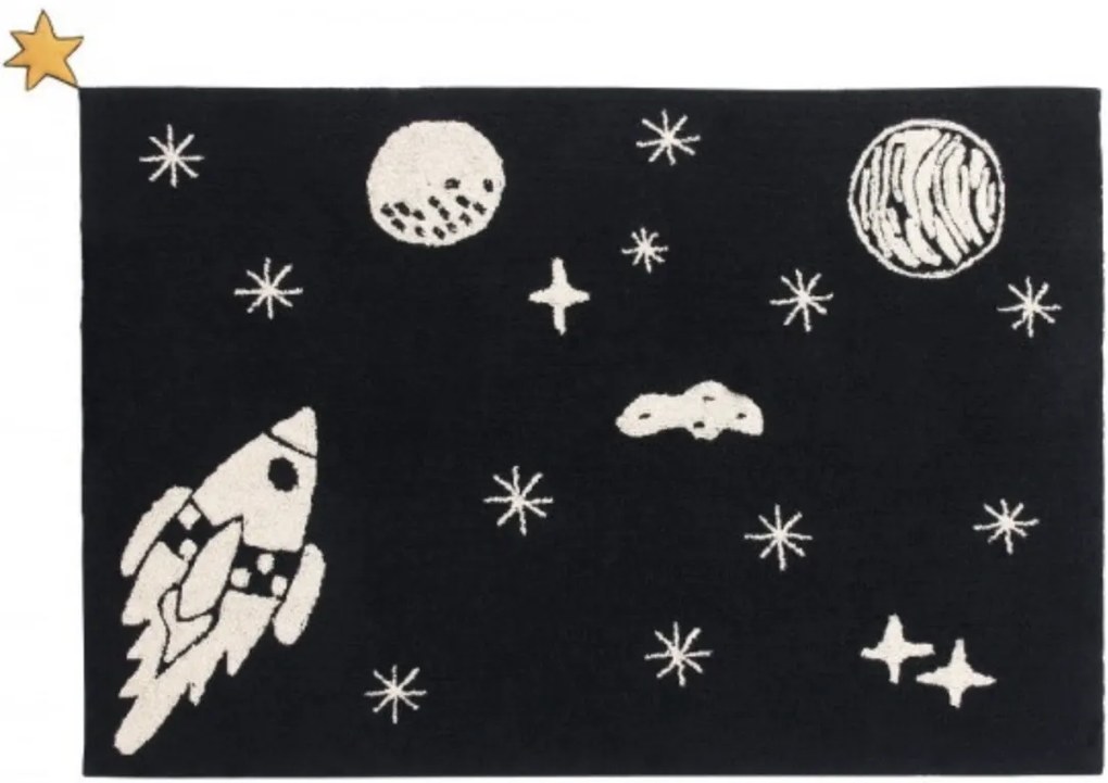 LC Detský prateľný koberec SPACE 140x200