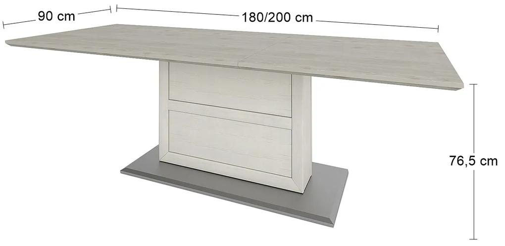 Rozkladací jedálenský stôl Orentano ST-1800-2200 - pino aurelio / madagascar / nelson
