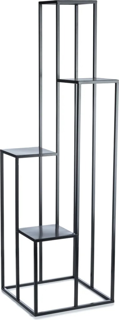 STOJAN NA KVETINÁČ KASKADA 150X44X44 CM ČIERNA