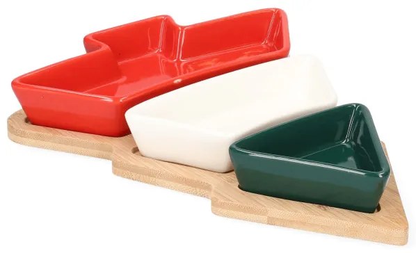 Sada servírovacích misiek TROEL v tvare vianočného stromčeka 982754