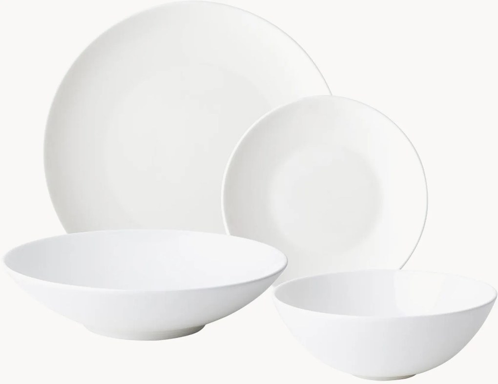 Porcelánová súprava riadu Premium, 4 osoby, 16 ks