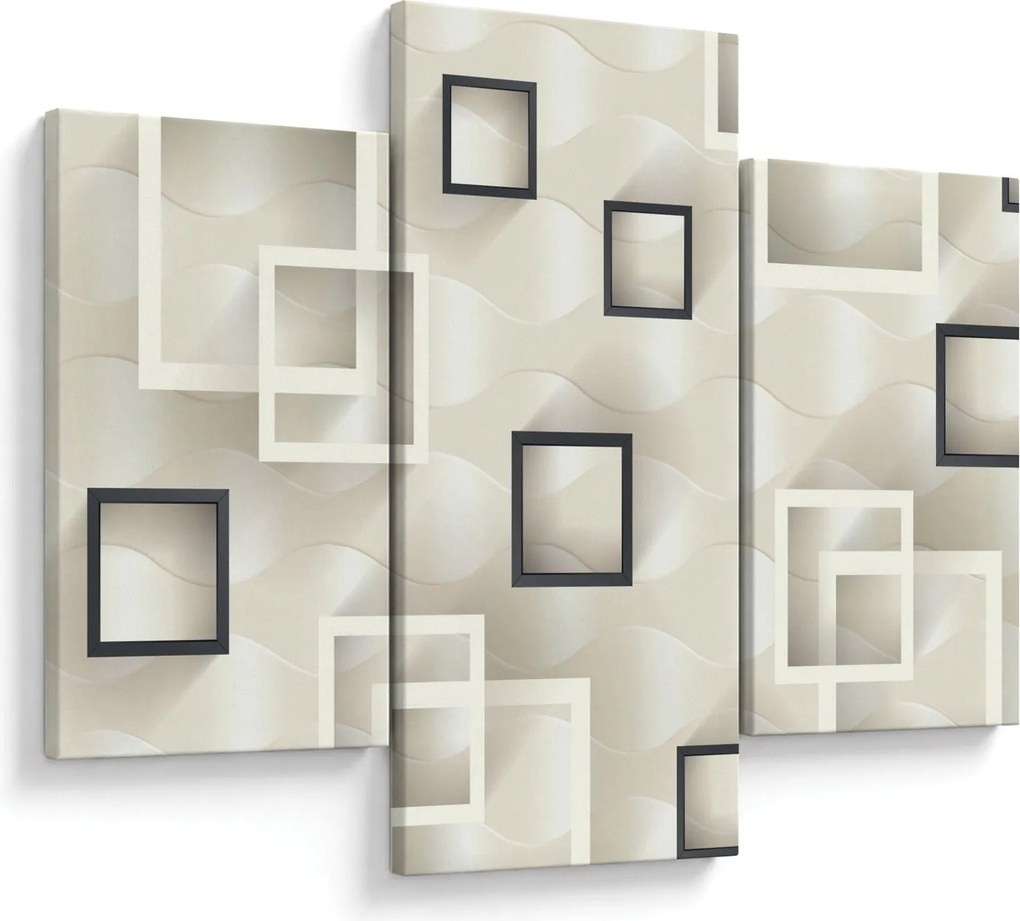 Geometrický abstraktný obraz (90x60 cm)