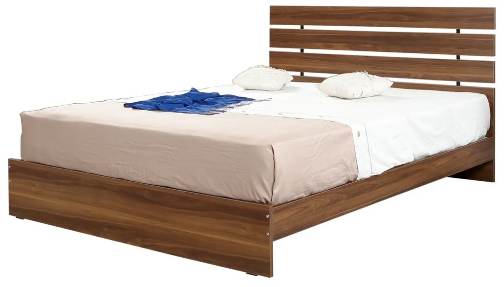 Posteľ Fuga manželská posteľ 150x200 cm orech