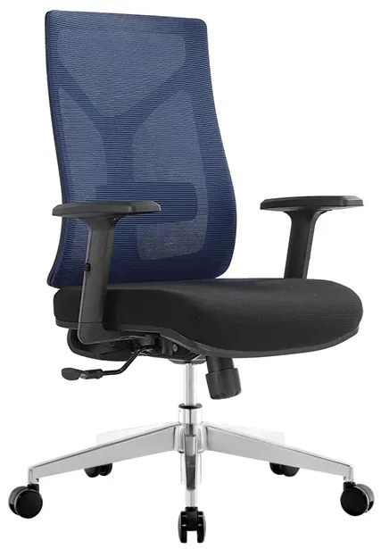 Kancelárska ergonomická stolička Neoseat WILSON — modrá/čierna, nosnosť 150 kg