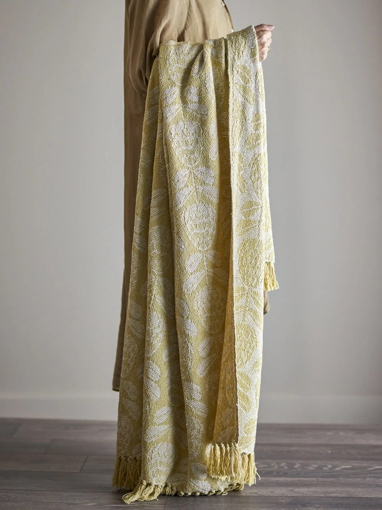 Bloomingville Prehoz z recyklovanej bavlny Pratello Yellow 130 × 160 cm