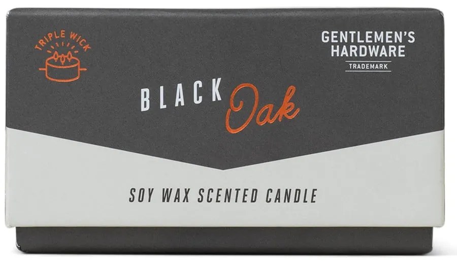 Vonná sójová sviečka doba horenia 40 h Black Oak – Gentlemen's Hardware