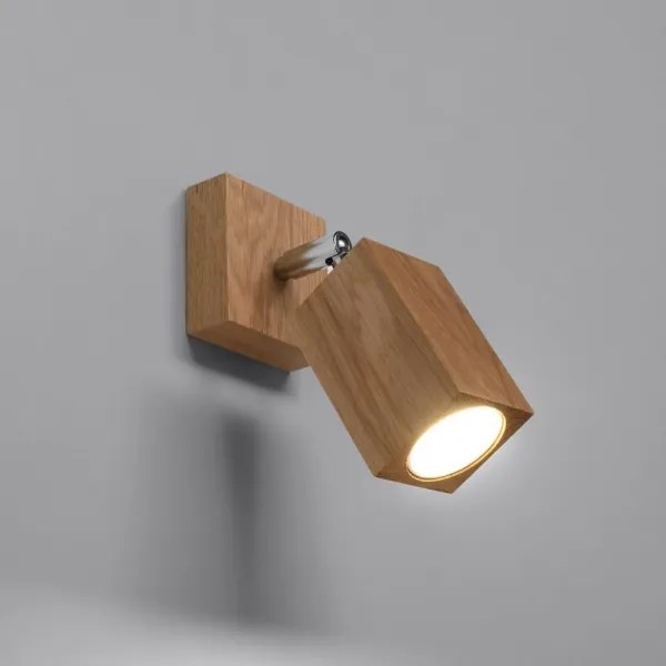 Sollux SL.1035 - Nástenné bodové svietidlo KEKE 1xGU10/40W/230V dub