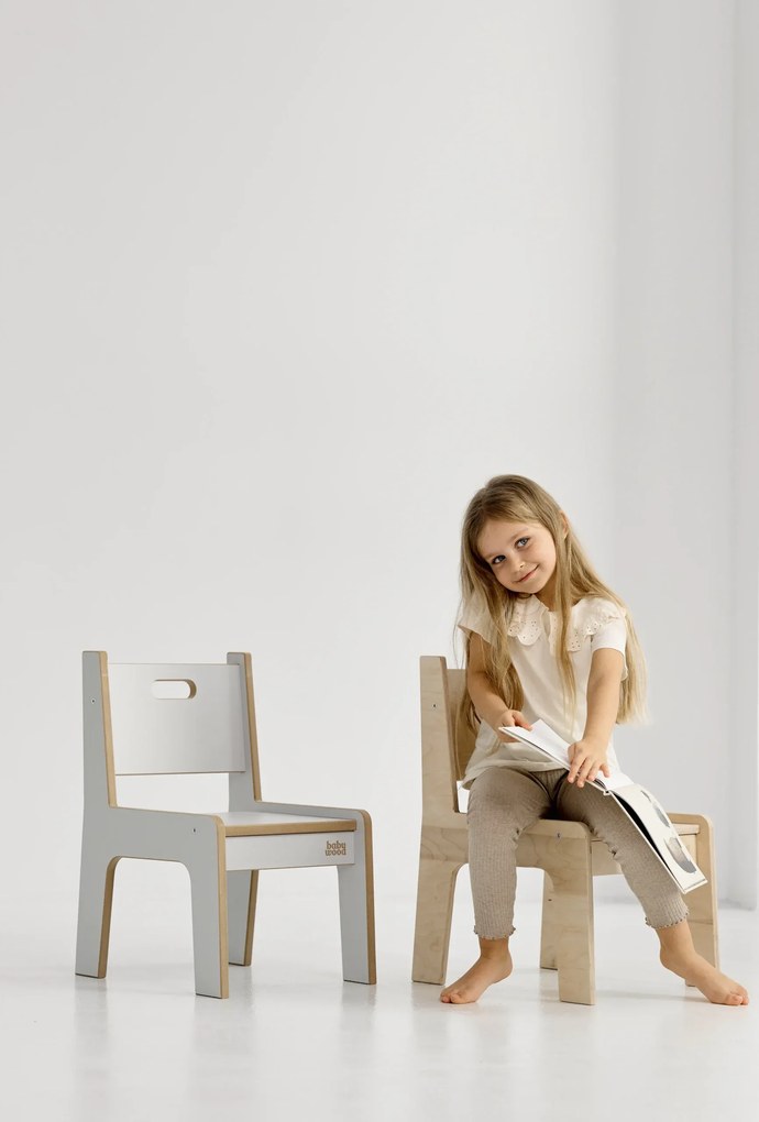 Detská stolička natural L