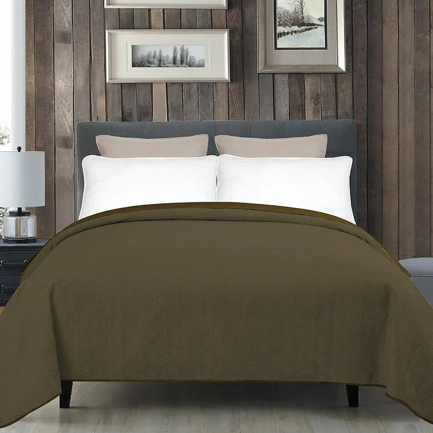 Prikrývka na posteľ Sonia 200x220 cm 6 hnedá