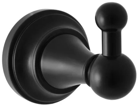 Háčik RAV SLEZÁK čierna matná MKA0100CMAT, 1 ks