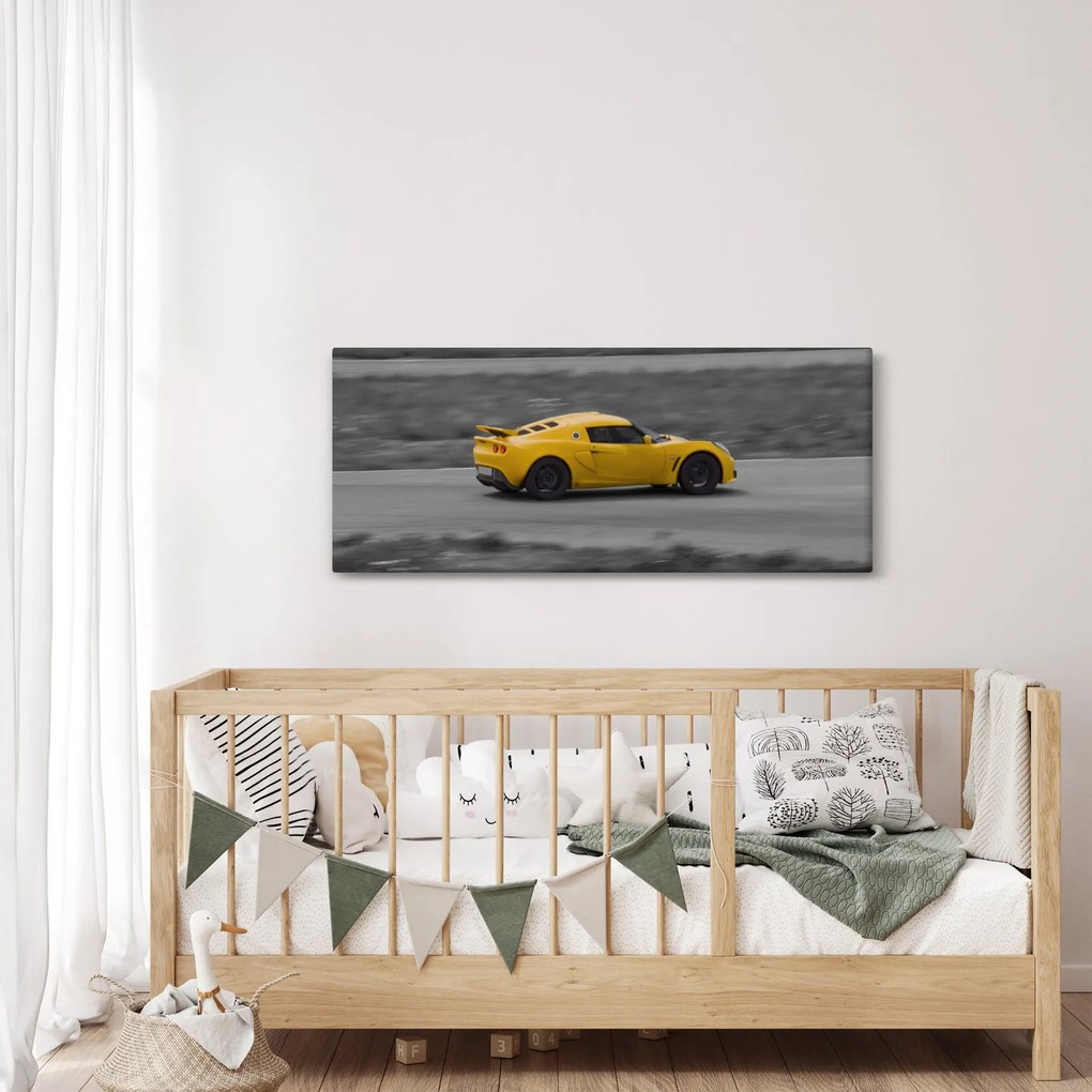 Obraz - Rýchle auto (120x50 cm)