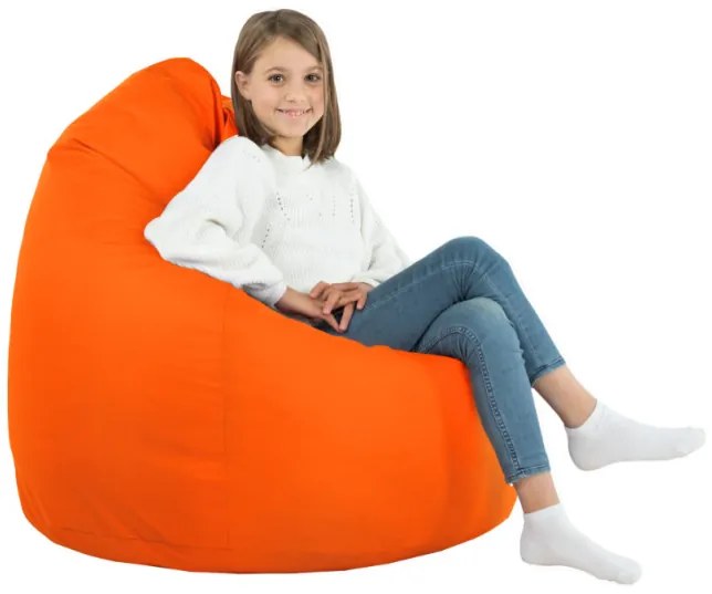 Sedací vak SAKO oranžový ekokoža