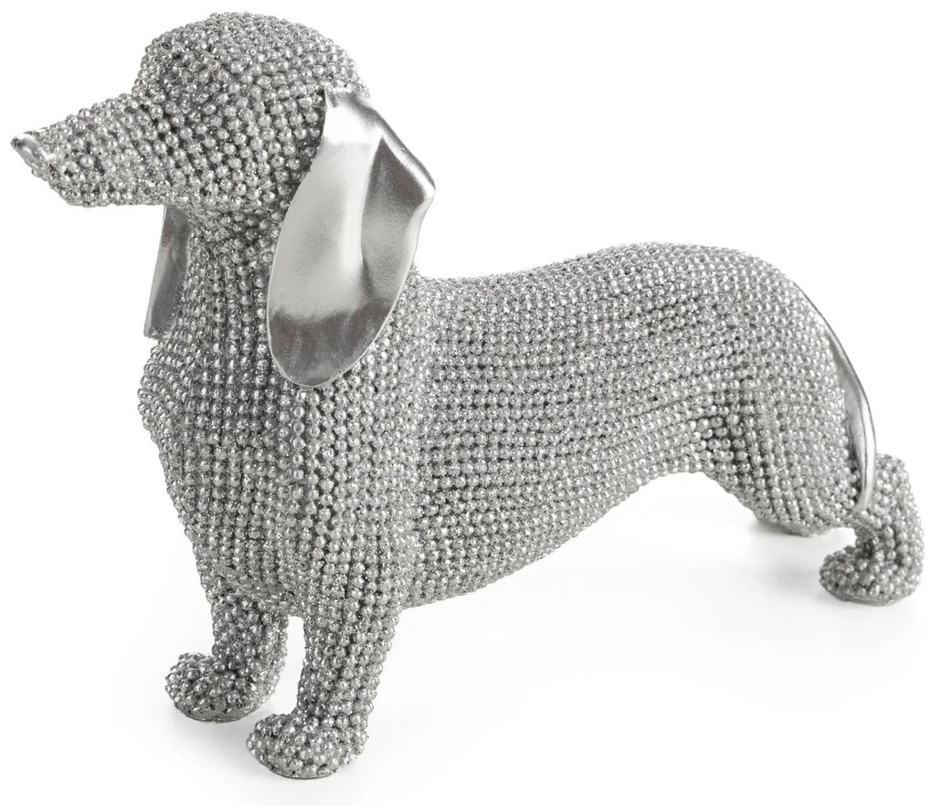 DEKORAČNÁ SOŠKA ELDO 19X6X12 CM STRIEBORNÁ