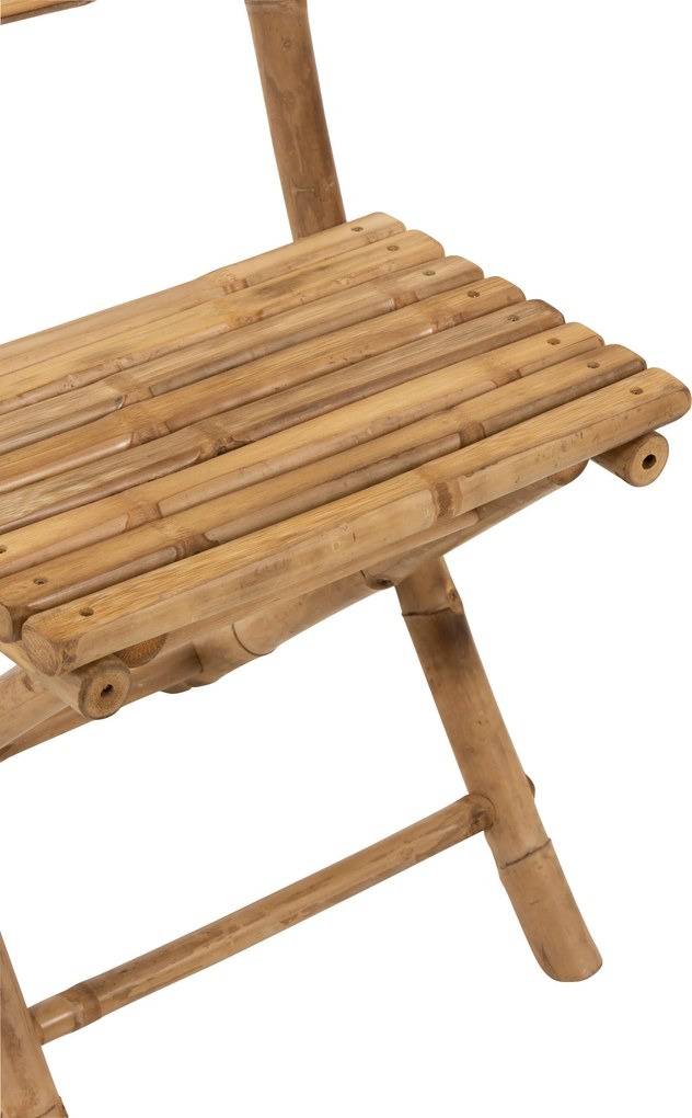 Prírodná bambusová skladacia stolička Bamboo Pliable - 54*45*85cm