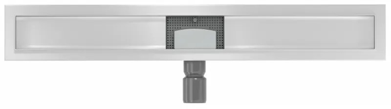 Mexen Flat nerezový sprchový žľab 80 cm - telo žľabu bez krytu, 1015080